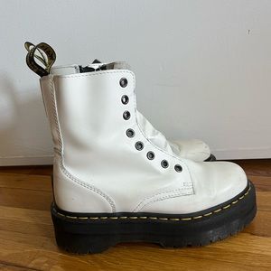 White Platform Doc Martens
